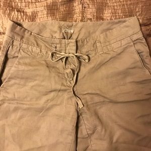 J Crew City Fit Linen/Cotton Pants, Sz 4